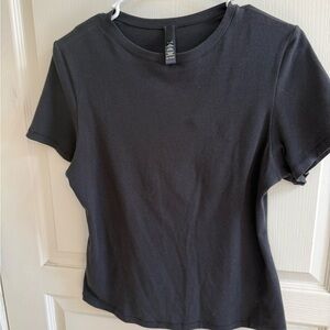 SKIMS Black Short Sleeve Tee